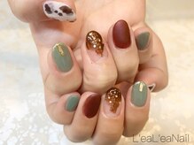 レアレアネイル(Lealeanail)/【パラジェル】秋色ネイル