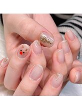 シュシュ(Chou chou)/シンプルなクリスマスネイル