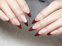 ネイルズバー 新宿店(Nails Bar)/ボルドーフレンチネイル