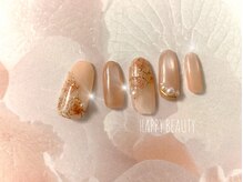 ハッピービューティー(Happy Beauty)/薔薇のレースネイル