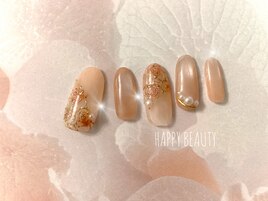 薔薇のレースネイル