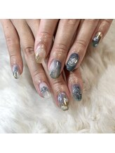 リファインネイル(refinenail)/くすみブルーニュアンス/大森