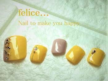 ネイルサロン フェリーチェ(felice)/【定額フットネイル】¥8500