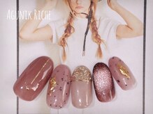 アグニークリッシェ(Agunik Riche)/【赤茶ネイル】