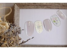 ファストネイル 名駅店(FAST NAIL)/塗りかけ　梅雨ネイル【11700】