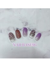 ネイルベースキュウロク(NAILBASE96)/ツイードグラデーションネイル