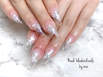 ノアブルーバードネイルズ(Noah' bluebird .nails)/ダイアミチップ・フレークネイル