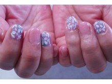 プチリリィ(Petit Lily)/透明感のある紫陽花ネイル