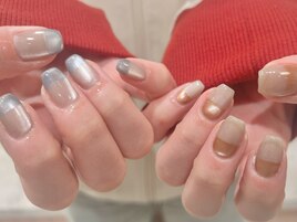 アシメカラーマグネットネイル