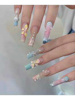ヘブン ネイル 鶯谷(HEAVEN Nail)/夏にぴったりのデザイン