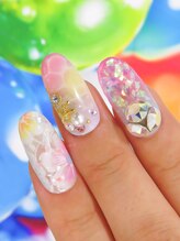 カラーズ 浜松店(colors)/パステルでカラフル初夏ネイル♪