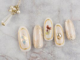 ふんわりフラワーネイル