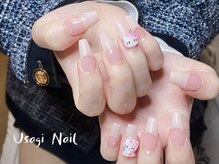 ウサギネイル 新大久保店(usagi nail)/マグネットフレンチ秋可愛い