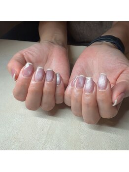 マグネット×フレンチネイル★