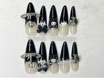 クイックスカルプ 新宿店(Quick Sukarupu)/クロムハーツ風ネイル4980円