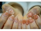 アシメネイルでお洒落に