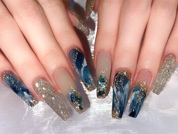 マーチ 新宿店(MARCH)の写真/【定額】自爪ジェル×長さ出しジェル×スカルプ◎オフィスネイル～イベントネイルまでデザイン豊富にご用意