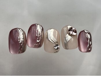 アイネイルズ 恵比寿店(I nails)/うるマグミラーアート10480円
