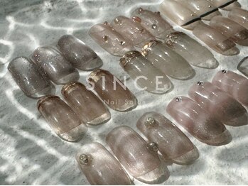 シンス(Since)の写真/トレンドに敏感な実力派スタッフが勢ぞろい★《自爪に優しいパラジェル認定サロン-Since シンス-》