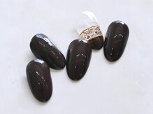 ルシェルアイ/くすみブラック☆シンプル☆ラメ