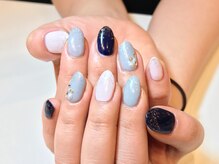 ネイルズ ララ(nails Lala)/先端ラメネイル。