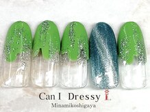 キャンアイドレッシー 南越谷店(Can I Dressy)/マグネットとぬりかけネイル
