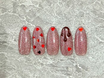 ピーチネイル 大塚(Peach Nail)/【2月】シーズンデザイン/大塚駅