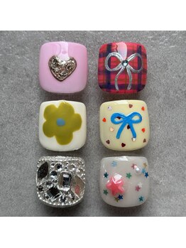 【フット】選べる親指アート