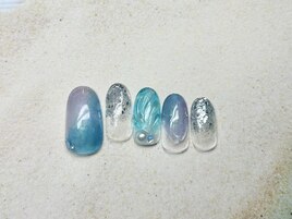 7月定額/海ネイル