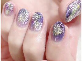 手描き花火アート