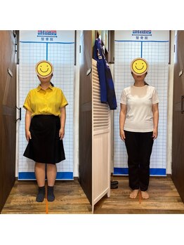 ヒデ整体院(Hide整体院)/40代女性１５９cm痩身脂肪肝改善