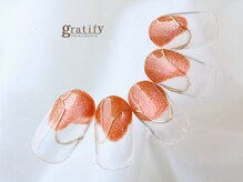 グラティフィー 梅田店(gratify)/オレンジマグネット×塗りかけ