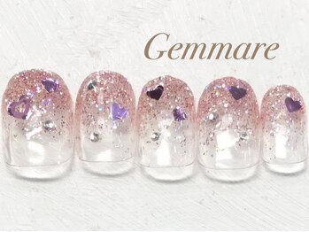 ジェンマーレ 青葉台店(Gemmare)/キラキラハートネイル