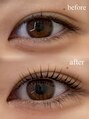 ルナブロウ 西梅田(Luna Brow) 目尻にかけて流すことで、優しく抜け感のあるお目元に!