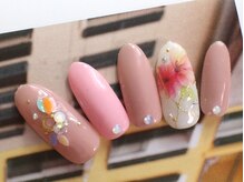 ネイルサロン ティディ(TIDY)/オフィスOKのフラワーネイル