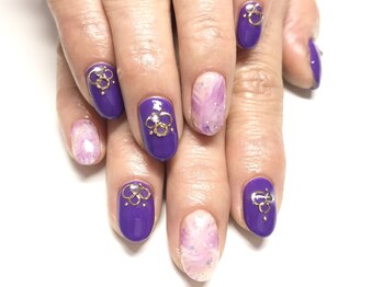 クォーターリゾートネイル(QUARTER RESORT nail)/アメジストネイル☆