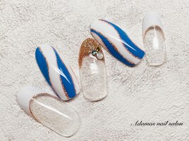 パッチ柄風ネイル