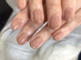 細フレンチネイル