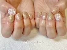 ジャミーラ(Jamila)/ワンカラー＋手描きアート