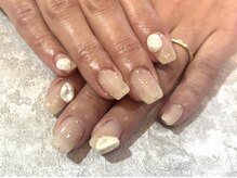 ガーデン ヘア&エステ&ネイル Garden/ヌード系パーツネイル