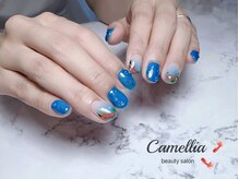 カメリア(Camellia)/手描き／フィルイン