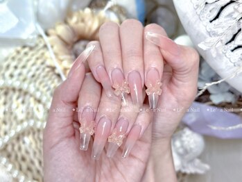 レアネイル 渋谷店(Le’a nail)/ワンホンチークネイル☆