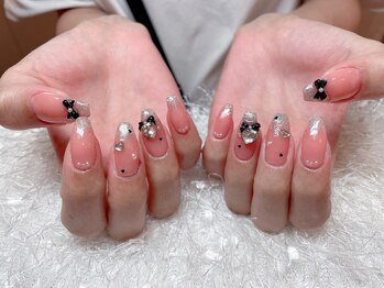 レアネイル 新宿(le'a nail)/ラメグラデーションネイル