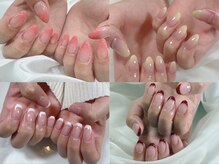 ウィッシュネイル 名古屋店(Ｗish Ｎail)/カラーグラデorフレンチ¥4980