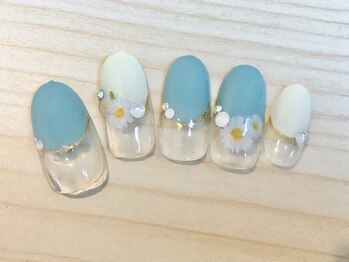 ネイルサロン ナチュール(Nature)/爽やかデイジーネイル♪