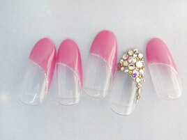 埋め尽くし×斜めフレンチ
