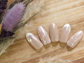 イーストネイル(East nail)/大人フレンチフラワー♪