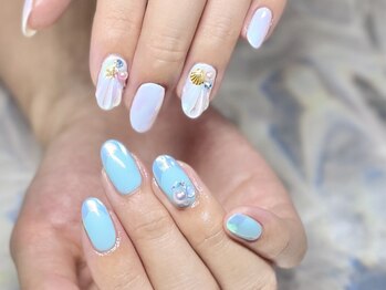 2M ネイル アトリエ(2M NAIL ATELIER)/マリンネイル シェルネイル