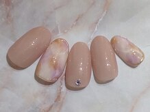 ミュゲットネイル(Muguet nail)/大理石風