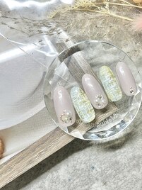 ニュアンスツイードネイル